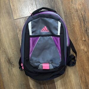 Adidas Purple/Pink/Gray Backpack